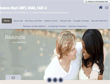 Tablet Screenshot of lhoyttherapy.com